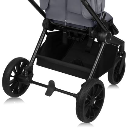 Lionelo - Cochecito combinado 3 en 1 MIKA PLUS Grey Stone