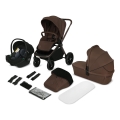 Lionelo - Cochecito combinado 3 en 1 MIKA PLUS Mocha Mousse