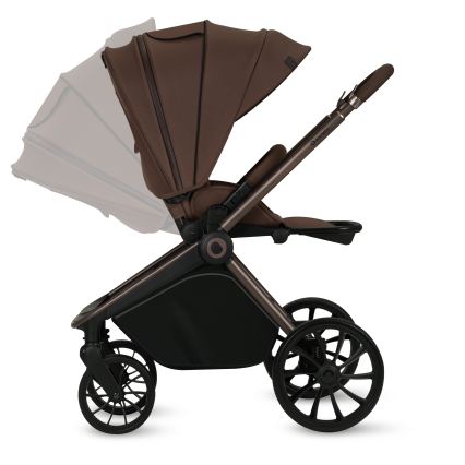 Lionelo - Cochecito combinado 3 en 1 MIKA PLUS Mocha Mousse