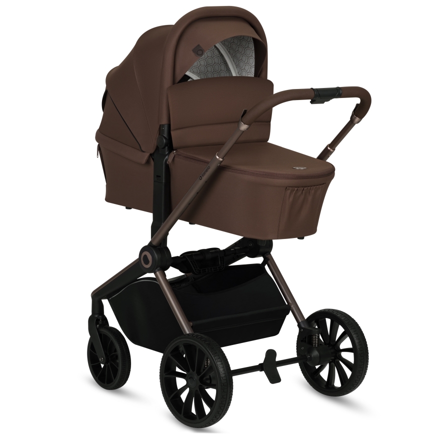 Lionelo - Cochecito combinado 3 en 1 MIKA PLUS Mocha Mousse