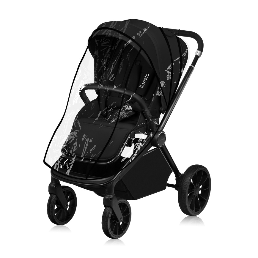 Lionelo - Cochecito combinado 3 en 1 MIKA PLUS Negro Ónix