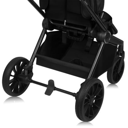 Lionelo - Cochecito combinado 3 en 1 MIKA PLUS Negro Ónix