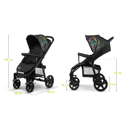 Lionelo - Cochecito deportivo ANNET PLUS en negro