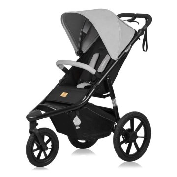 Lionelo - Cochecito deportivo AZURA negro/gris