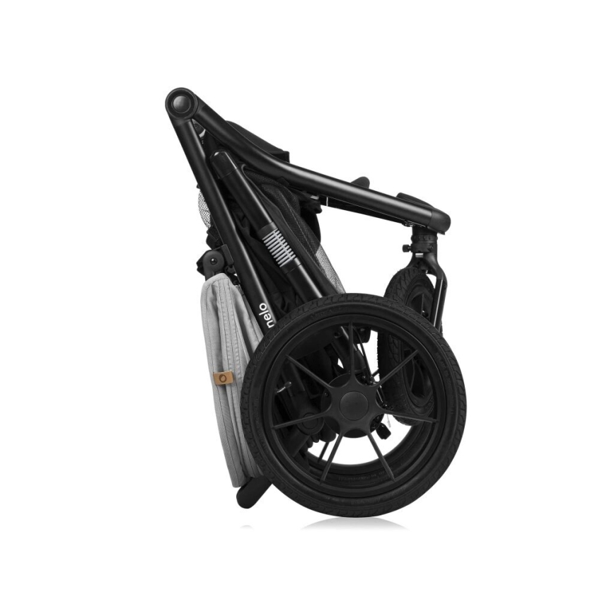 Lionelo - Cochecito deportivo AZURA negro/gris