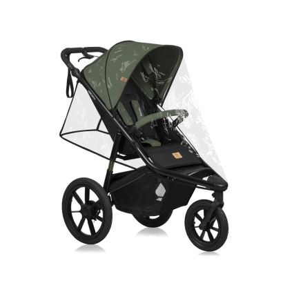 Lionelo - Cochecito deportivo AZURA negro/verde