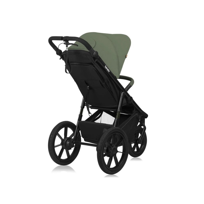 Lionelo - Cochecito deportivo AZURA negro/verde