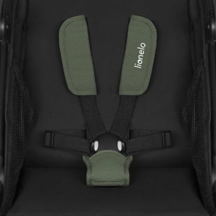 Lionelo - Cochecito deportivo AZURA negro/verde