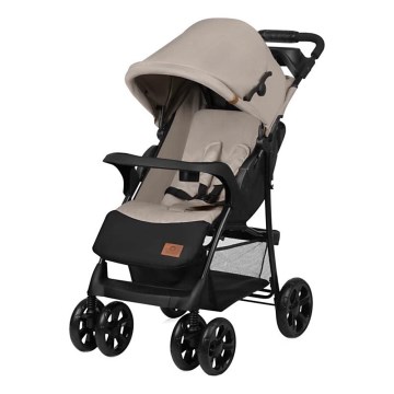 Lionelo - Cochecito deportivo EMMA PLUS beige/negro