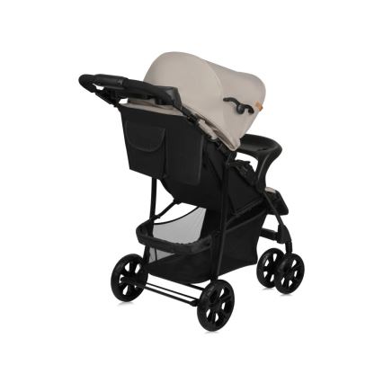 Lionelo - Cochecito deportivo EMMA PLUS beige/negro