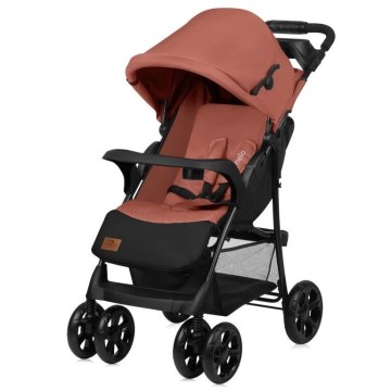 Lionelo - Cochecito deportivo EMMA PLUS color ladrillo/negro