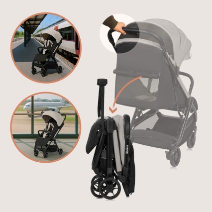 Lionelo - Cochecito deportivo JULIE AIR Beige Arena