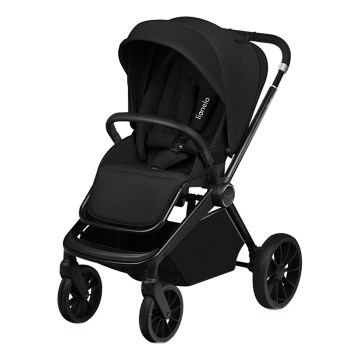Lionelo - Cochecito deportivo MIKA PLUS Negro Ónix