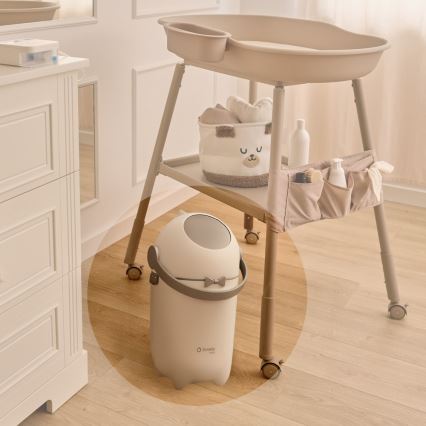 Lionelo - Cubo para pañales PUREBIN 10 l Blanco
