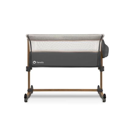 Lionelo - Cuna 3 en 1 LEONIE gris/negro