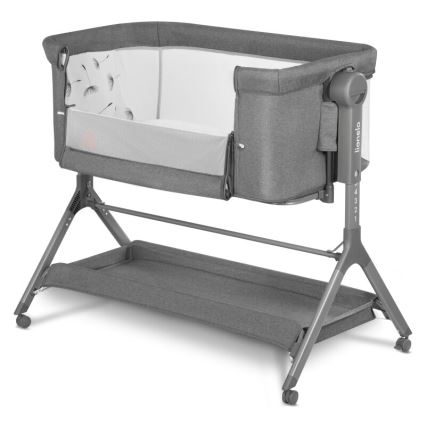 Lionelo - Cuna 3 en 1 LEONIE PLUS gris