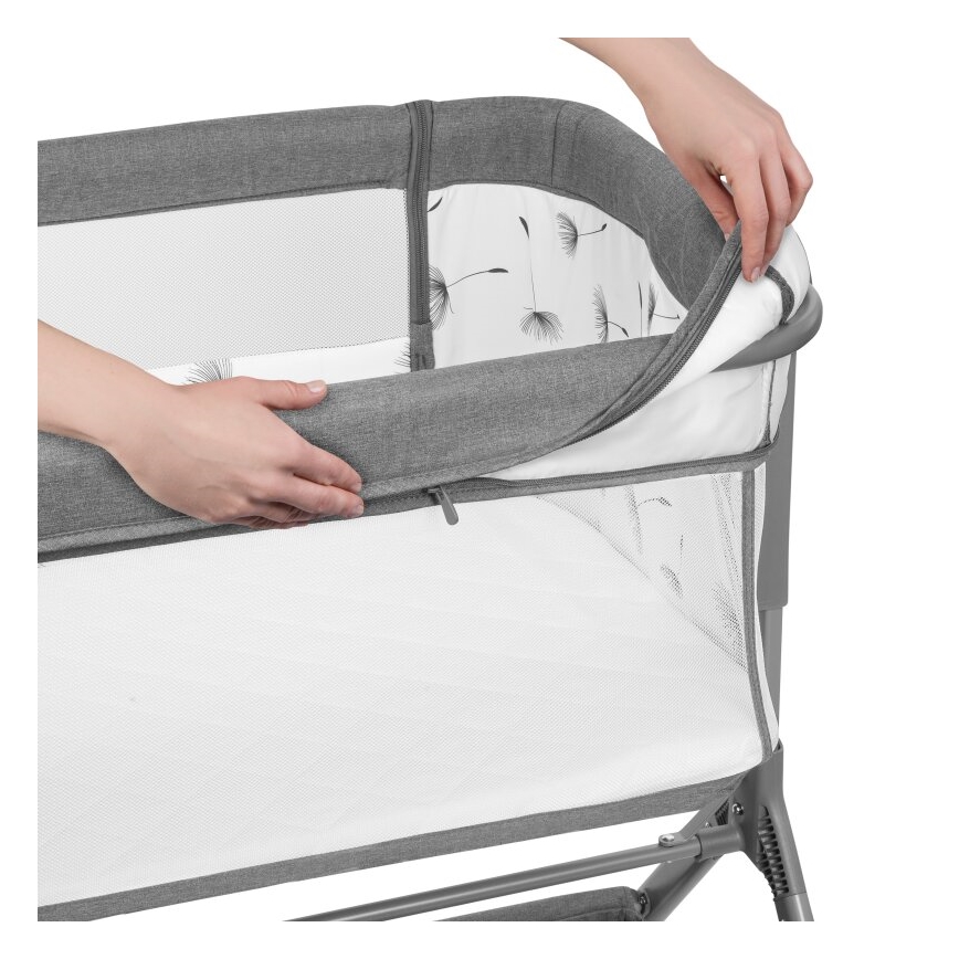 Lionelo - Cuna 3 en 1 LEONIE PLUS gris