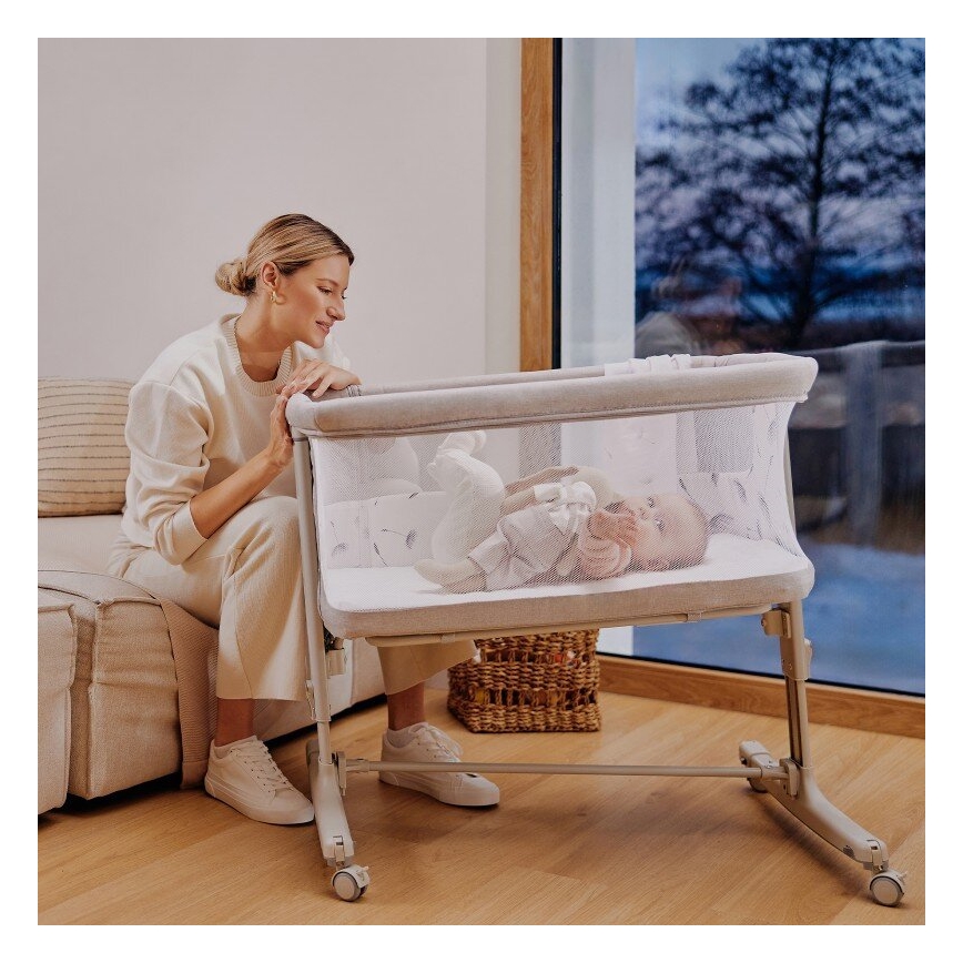 Lionelo - Cuna 3 en 1 para bebé AURORA beige