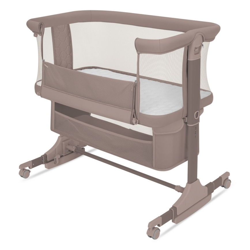 Lionelo - Cuna 3 en 1 para bebé JODIE beige taupe