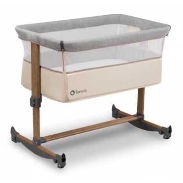 Lionelo - Cuna 3 en 1 para bebé LEONIE gris/beige