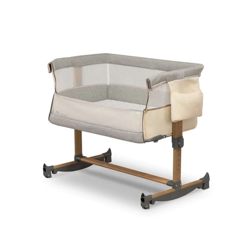 Lionelo - Cuna 3 en 1 para bebé LEONIE gris/beige