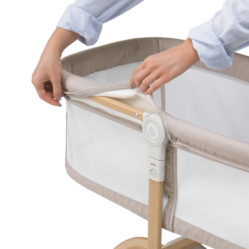 Lionelo - Cuna de viaje 3 en 1 MALIN EVO beige natural