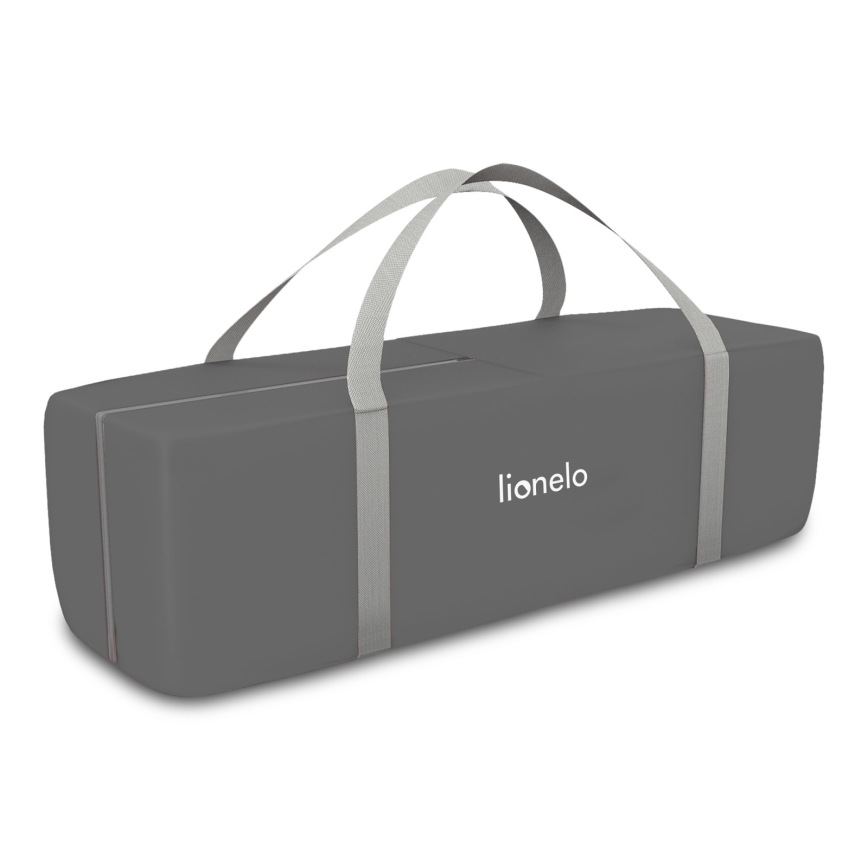 Lionelo - Cuna de viaje FLOWER Gris estilo escandinavo