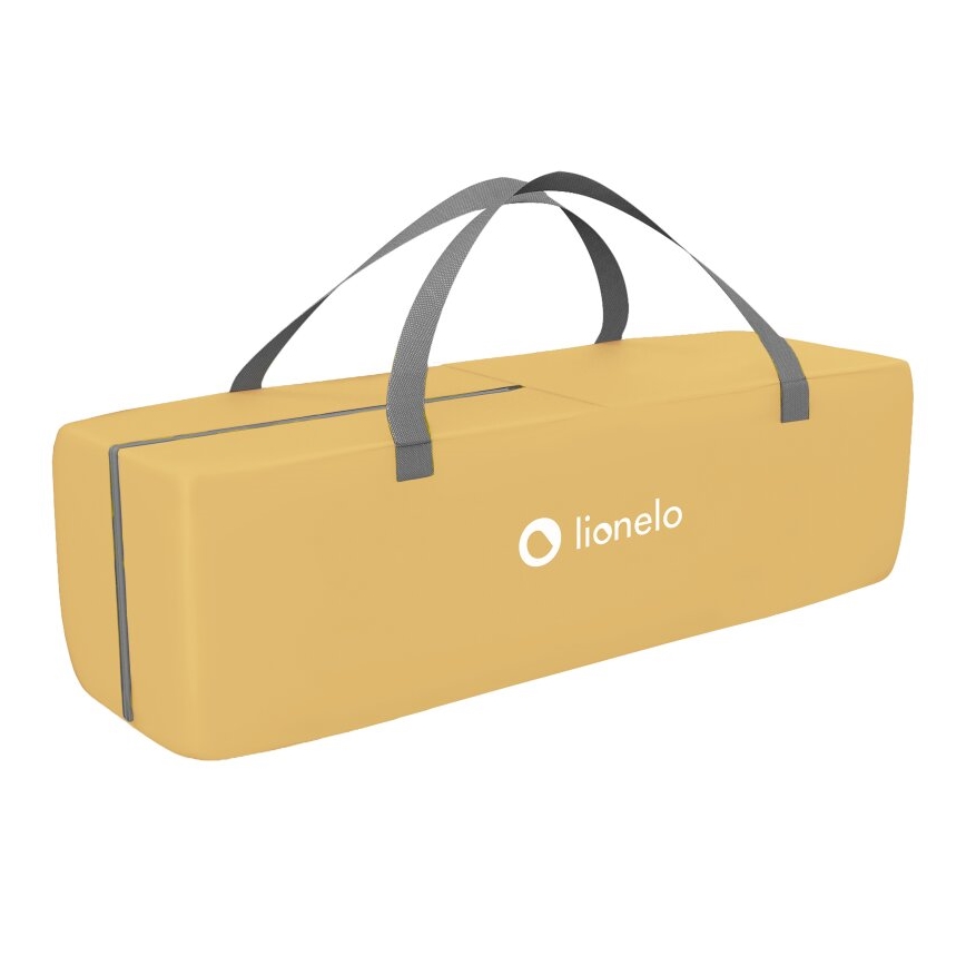 Lionelo - Cuna de viaje SVEN PLUS gris/amarilla