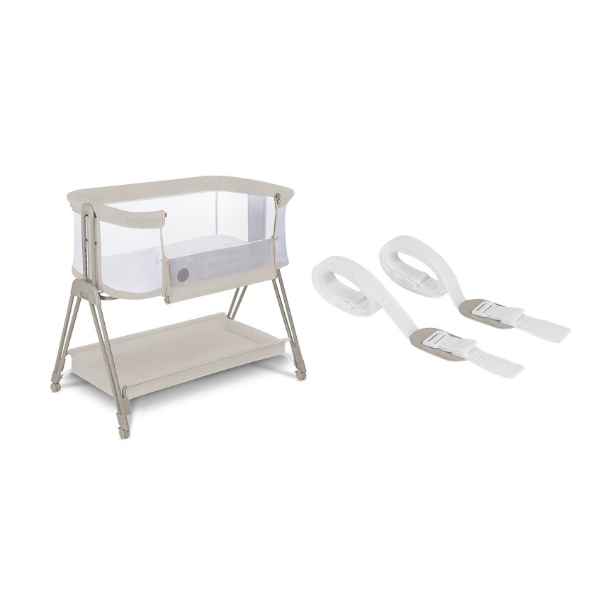 Lionelo - Cuna infantil 2 en 1 LUNA beige