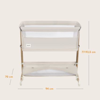 Lionelo - Cuna infantil 5 en 1 THOMI PLUS Beige Sand