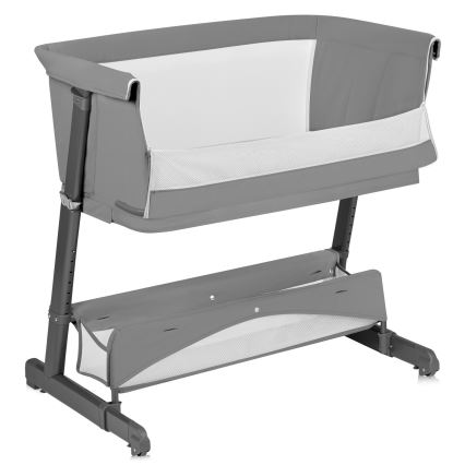 Lionelo - Cuna para bebé 5 en 1 THOMI PLUS Gris Hormigón