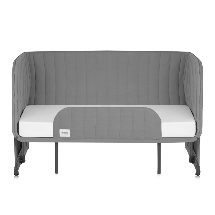 Lionelo - Cuna para bebé 5 en 1 THOMI PLUS Gris Hormigón