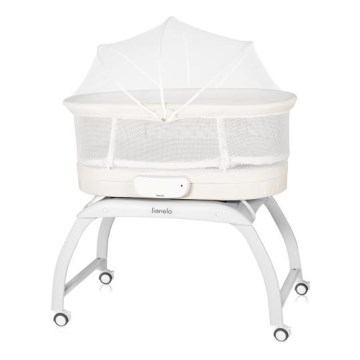 Lionelo - Cuna para bebé con báscula CORAL White