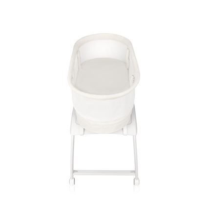 Lionelo - Cuna para bebé con báscula CORAL White