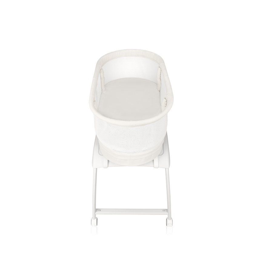 Lionelo - Cuna para bebé con báscula CORAL White
