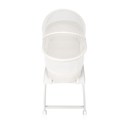 Lionelo - Cuna para bebé con báscula CORAL White