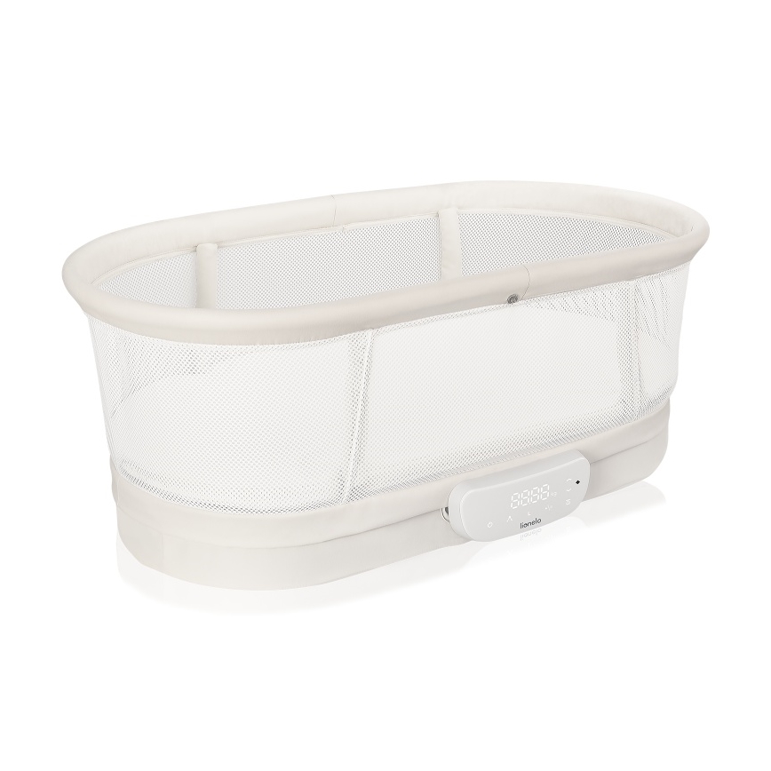 Lionelo - Cuna para bebé con báscula CORAL White