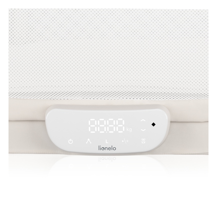 Lionelo - Cuna para bebé con báscula CORAL White