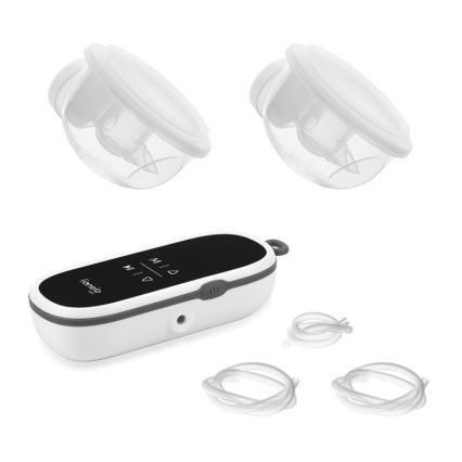 Lionelo - Sacaleches eléctrico recargable doble de leche materna TWEE FREE 5V 1500 mAh 150 ml