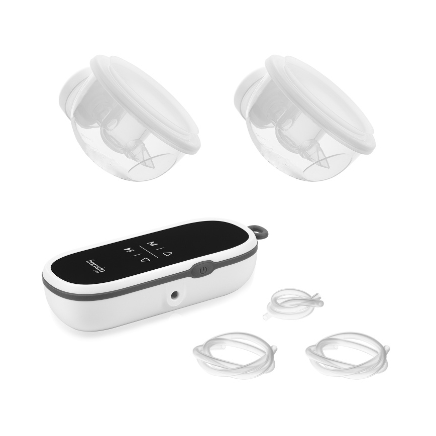 Lionelo - Sacaleches eléctrico recargable doble de leche materna TWEE FREE 5V 1500 mAh 150 ml