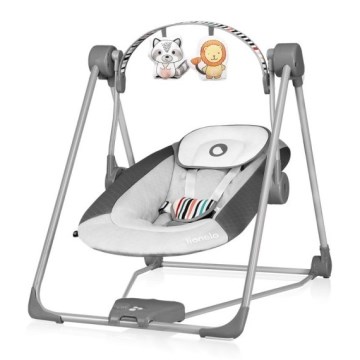Lionelo - Hamaca para bebé OTTO 4xLR14 Cozy Grey
