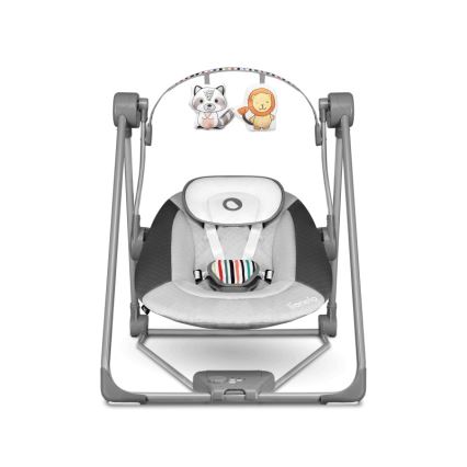 Lionelo - Hamaca para bebé OTTO 4xLR14 Cozy Grey