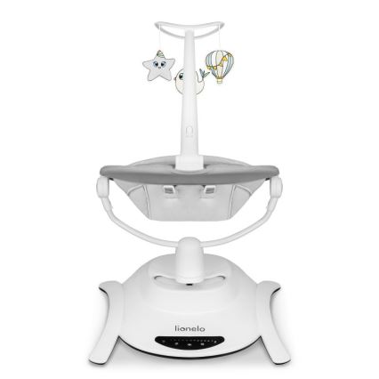 Lionelo - Hamaca para bebés con melodía BELLA Grey Concrete + mando a distancia