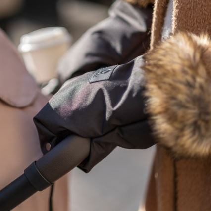 Lionelo - Manoplas para cochecito HANDMUFF Negro