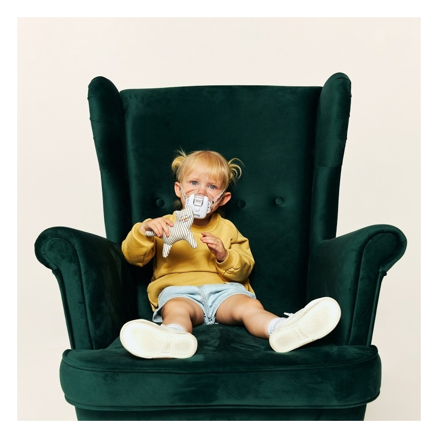 Lionelo - Mascarilla inhaladora recargable para niños NEBI AIR 5V