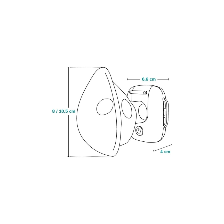 Lionelo - Mascarilla inhaladora recargable para niños NEBI AIR 5V