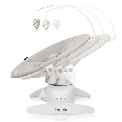 Lionelo - Mecedora infantil con melodía IRIS 4xAA Beige Sand