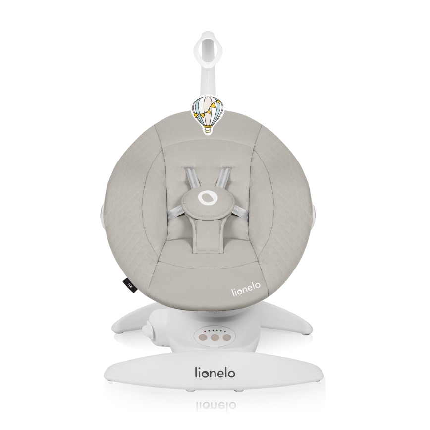 Lionelo - Mecedora infantil con melodía IRIS 4xAA Beige Sand