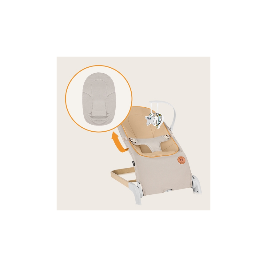 Lionelo - Mecedora infantil LILAC beige