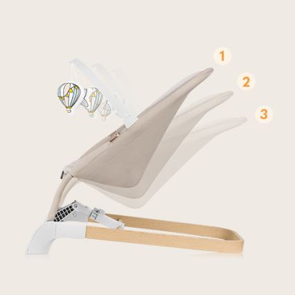 Lionelo - Mecedora infantil LILAC beige
